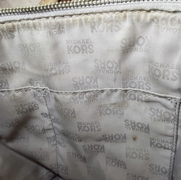 Michael Kors Large Taupe Pebble Leather Tote - Picture 8 of 9